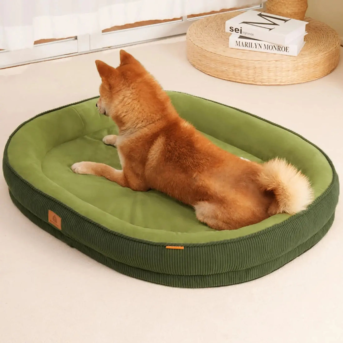 Removable Corduroy Dog Bed